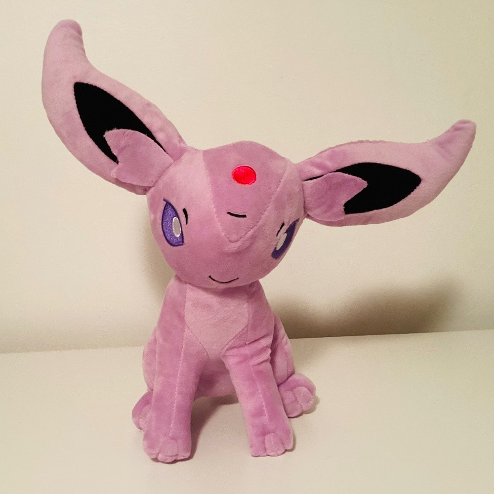 Stuffed Plush Toy Pokemon Espeon Purple Lavender 10”